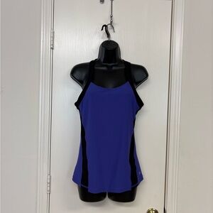 Xersion Women's Tank Top in Blue and Black